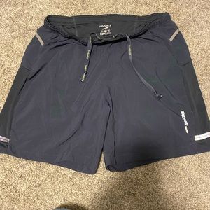 Size medium gray Brooks shorts